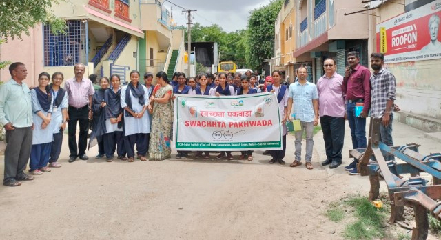 Ballari organised Cleanliness Drive Sridharagadda Village on 11 July 2023