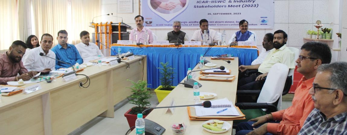 ICAR-Indian Institute of Soil and Water Conservation, Dehradun organised Industry Meet with stakeholders on September 26, 2023