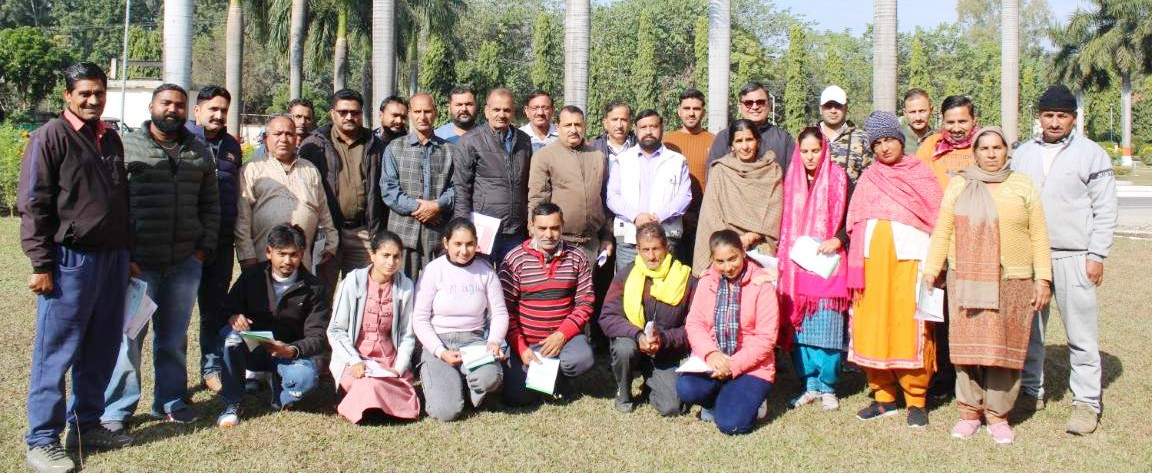 ICAR-IISWC, Dehradun organized three days Training Programme on Farmer Producer Organization for the farmers from Pathankot district of Punjab during 12 to 14 December 2023