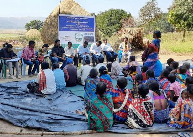 Koraput organised Training-cum-Awareness on Soil Health Management under Biotech-KISAN Hub Tulasi Chapar in Rayagada District 24 January 2021