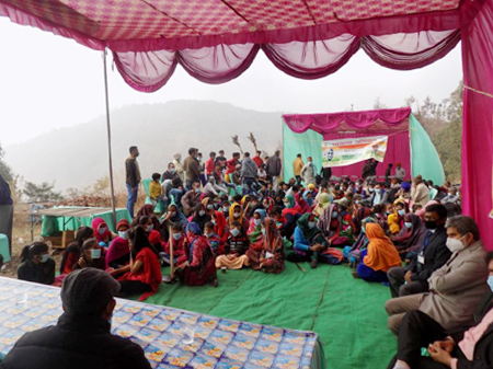 Chandigarh organized Training Programme on SWC Technologies for Natural Resource Management at Village Khoi  Panchkula District  Haryana 24 January 2021