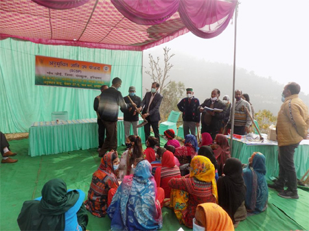 Chandigarh organized Training Programme on SWC Technologies for Natural Resource Management at Village Khoi  Panchkula District  Haryana 24 January 2021