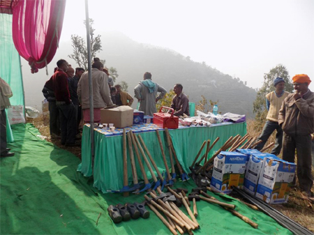 Chandigarh organized Training Programme on SWC Technologies for Natural Resource Management at Village Khoi  Panchkula District  Haryana 24 January 2021